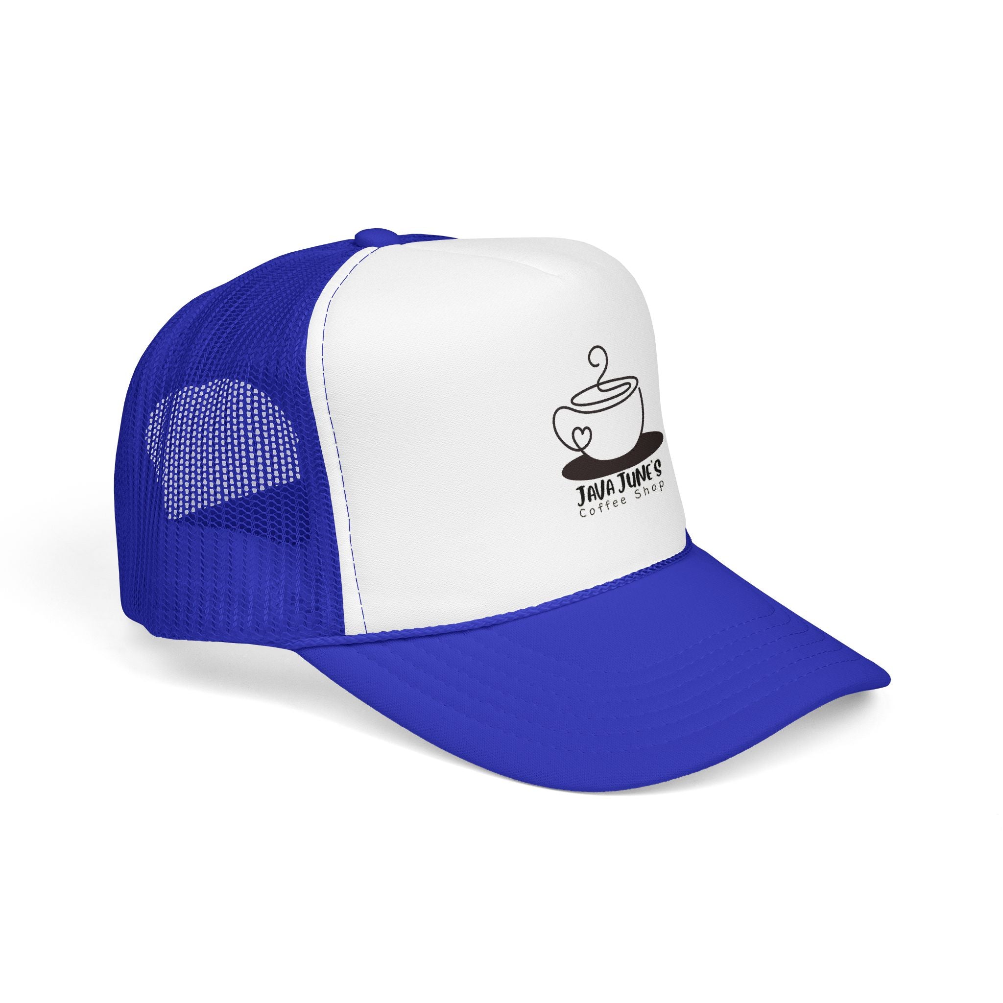 Coffee Shop Trucker Hat – Java June’s Logo Foam Cap
