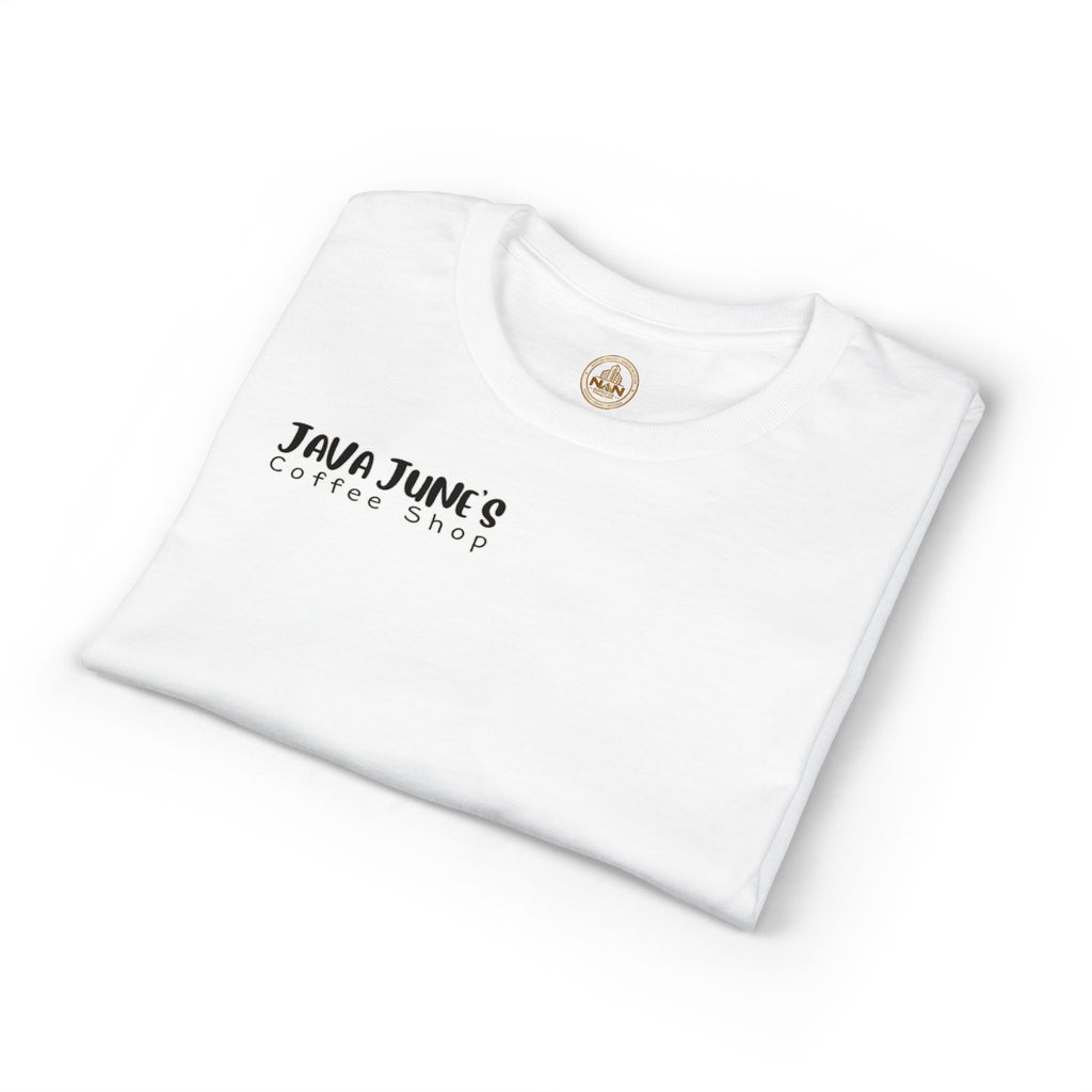 PREMIUM DRAFT Coffee Shop T-Shirt – "Java June's Coffee Shop" Logo Tee