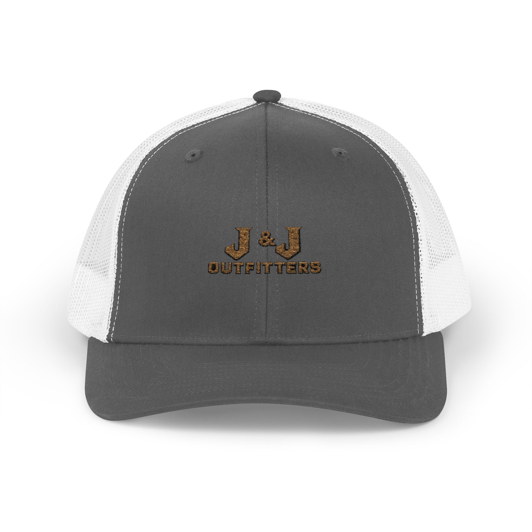 Trucker Cap - 'J & J Outfitters' Leopard Logo Snapback