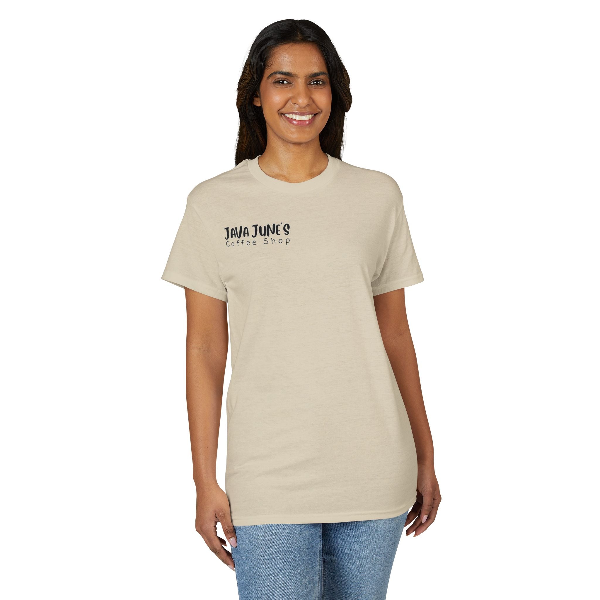 PREMIUM DRAFT Coffee Shop T-Shirt – "Java June's Coffee Shop" Logo Tee