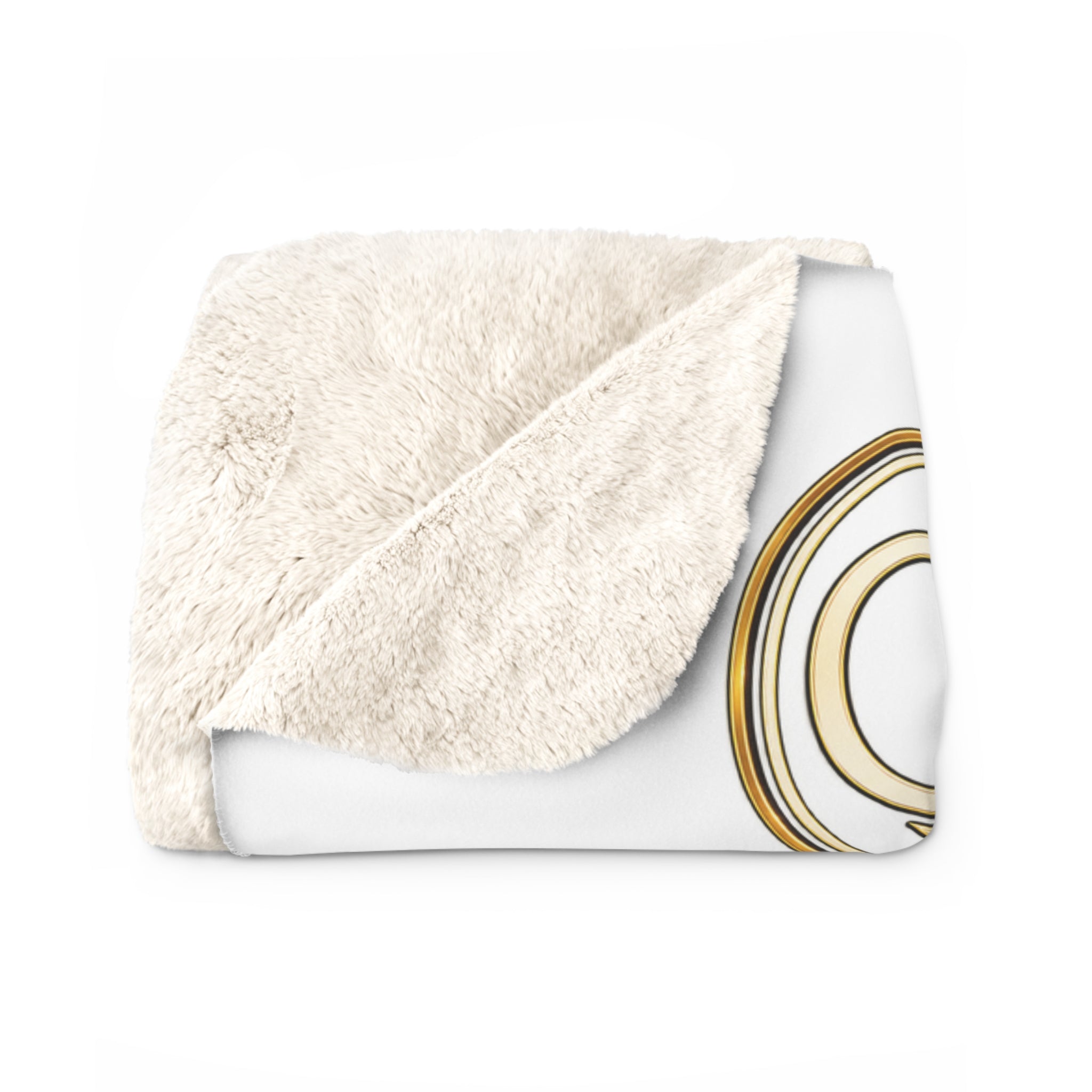 Sherpa Fleece Blanket — NAN BIM Design Logo Plush Throw for Construction Professionals