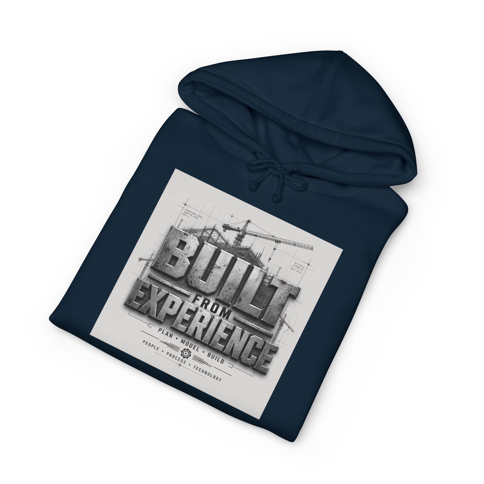Hoodie — "Built From Experience" Minimalist Crew: Established 2026 Hooded Sweatshirt