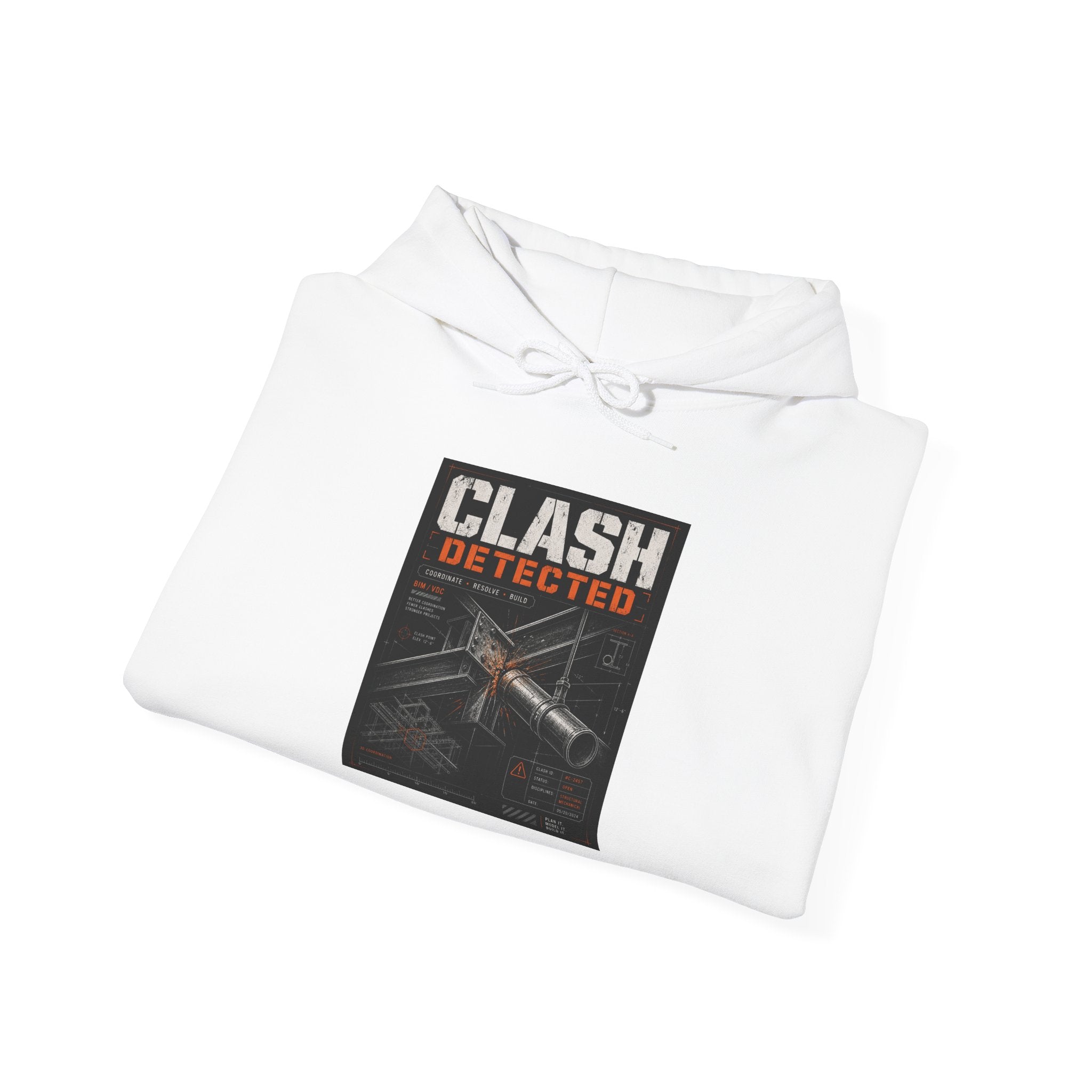 Clash Detected Graphic Hoodie — NAN Logo Streetwear