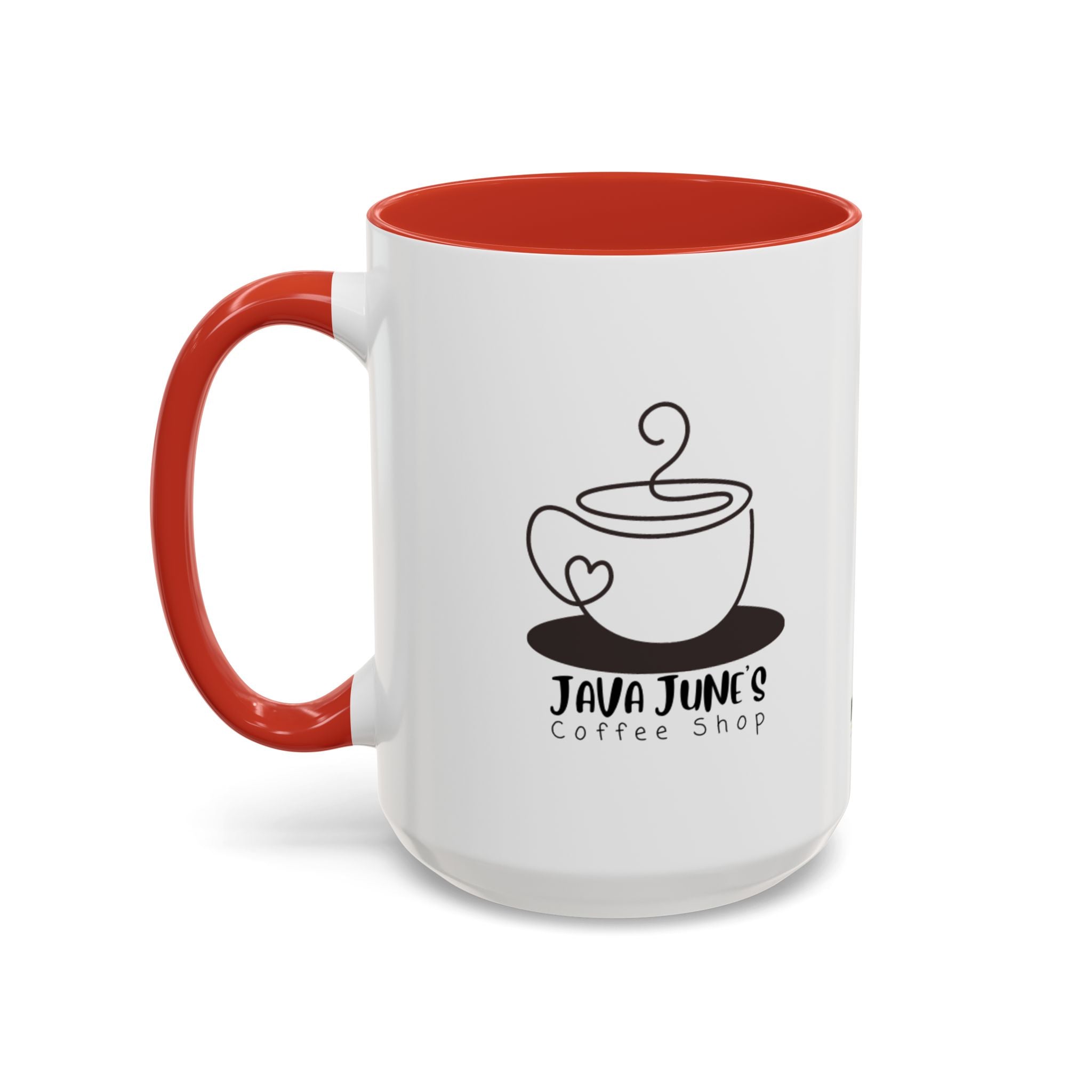 Java June’s Coffee Shop Accent Mug — 11/15oz Ceramic Coffee Cup