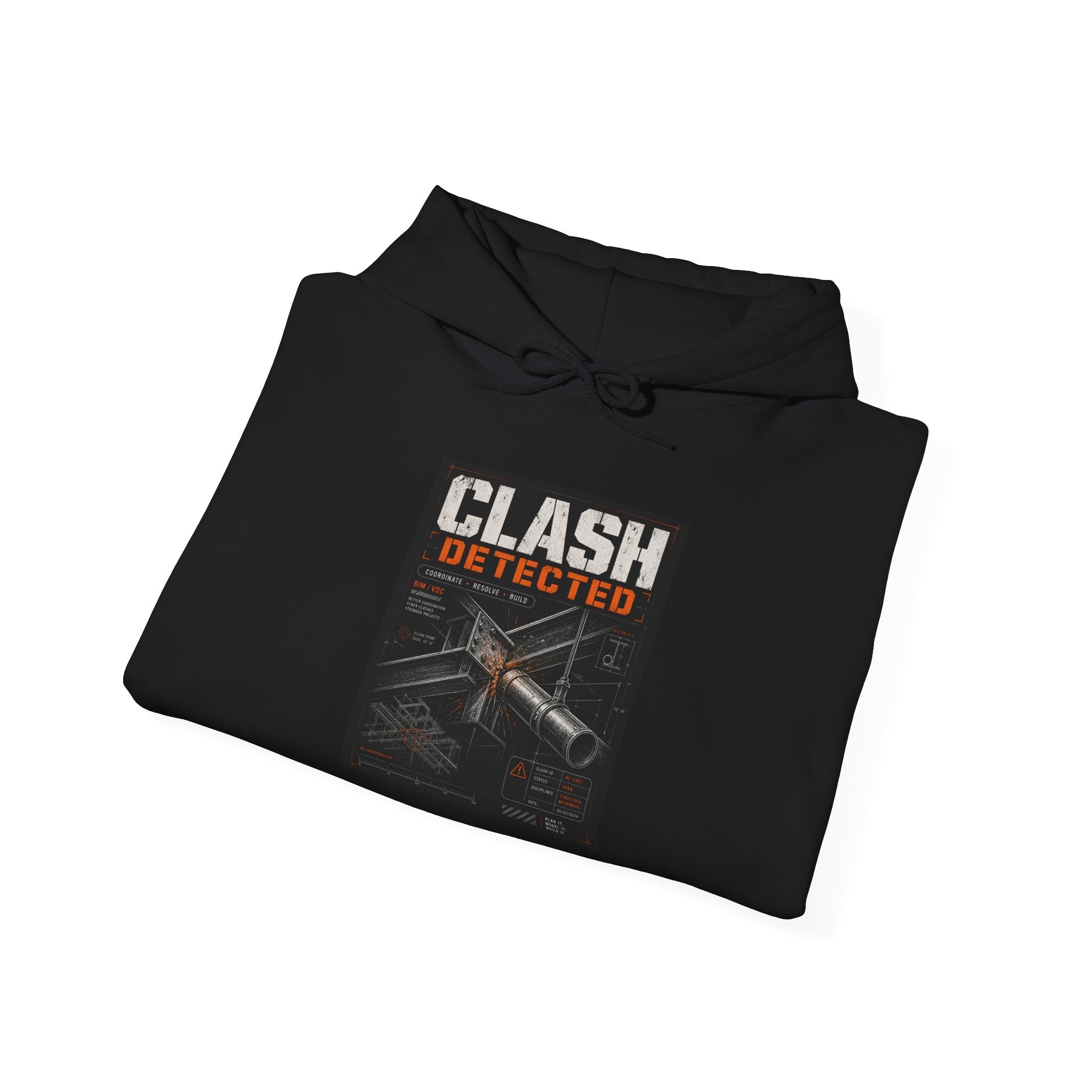 Clash Detected Graphic Hoodie — NAN Logo Streetwear