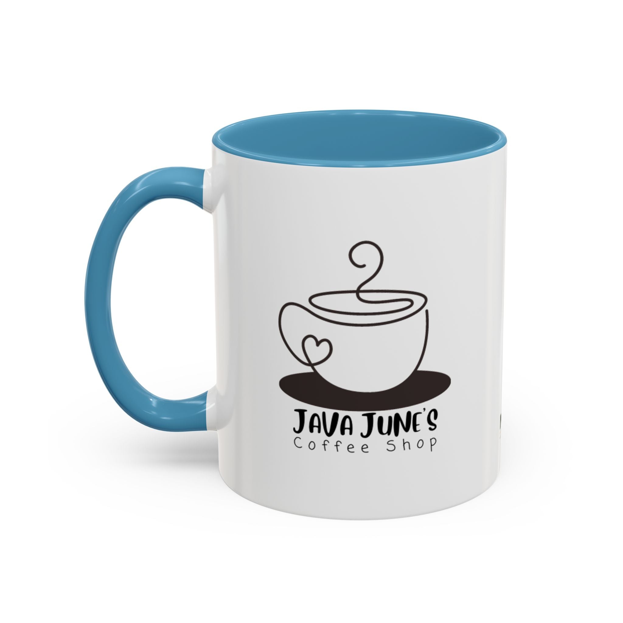 Java June’s Coffee Shop Accent Mug — 11/15oz Ceramic Coffee Cup