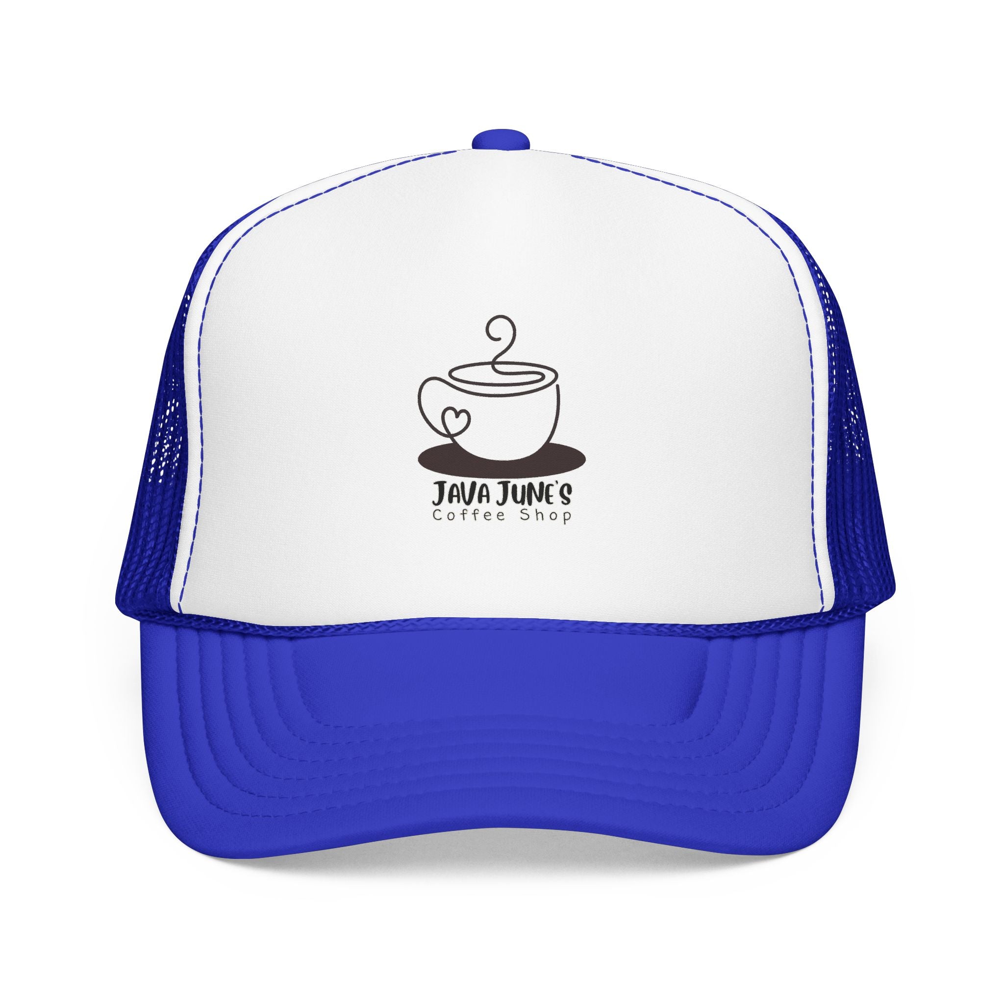 Coffee Shop Trucker Hat – Java June’s Logo Foam Cap