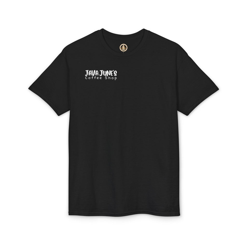PREMIUM DRAFT Coffee Shop T-Shirt – "Java June's Coffee Shop" Logo Tee