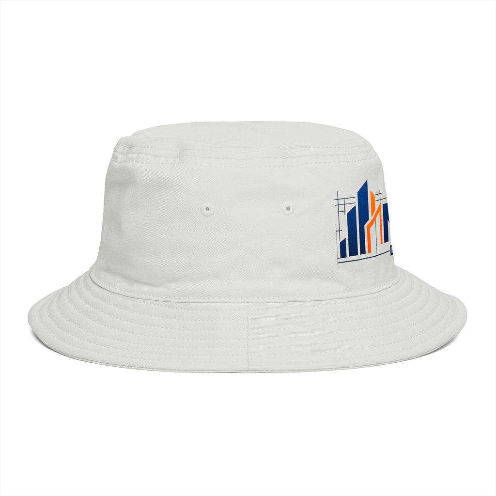 Bucket Hat — NAN BIM Design Logo Embroidered Brown Bucket Hat