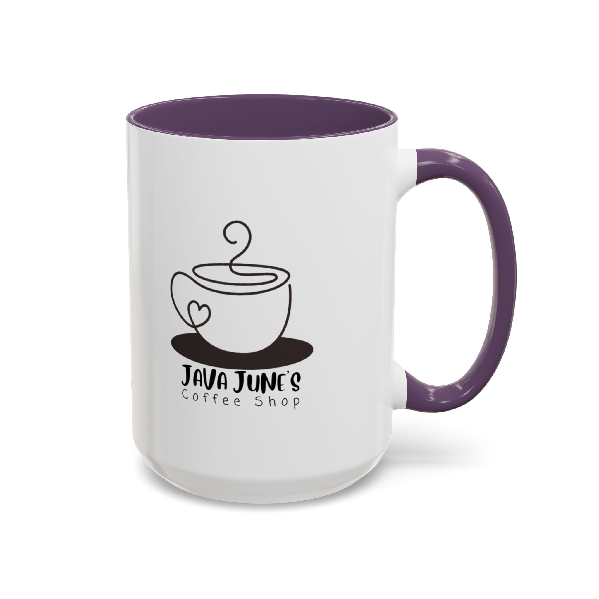 Java June’s Coffee Shop Accent Mug — 11/15oz Ceramic Coffee Cup
