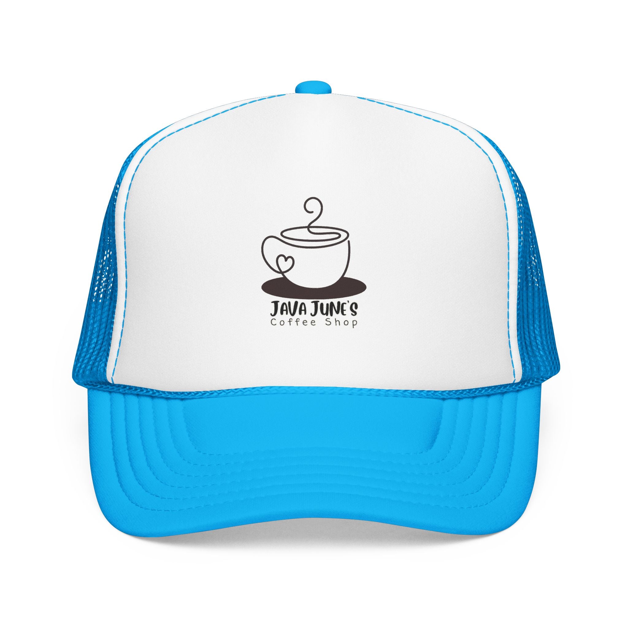 Coffee Shop Trucker Hat – Java June’s Logo Foam Cap