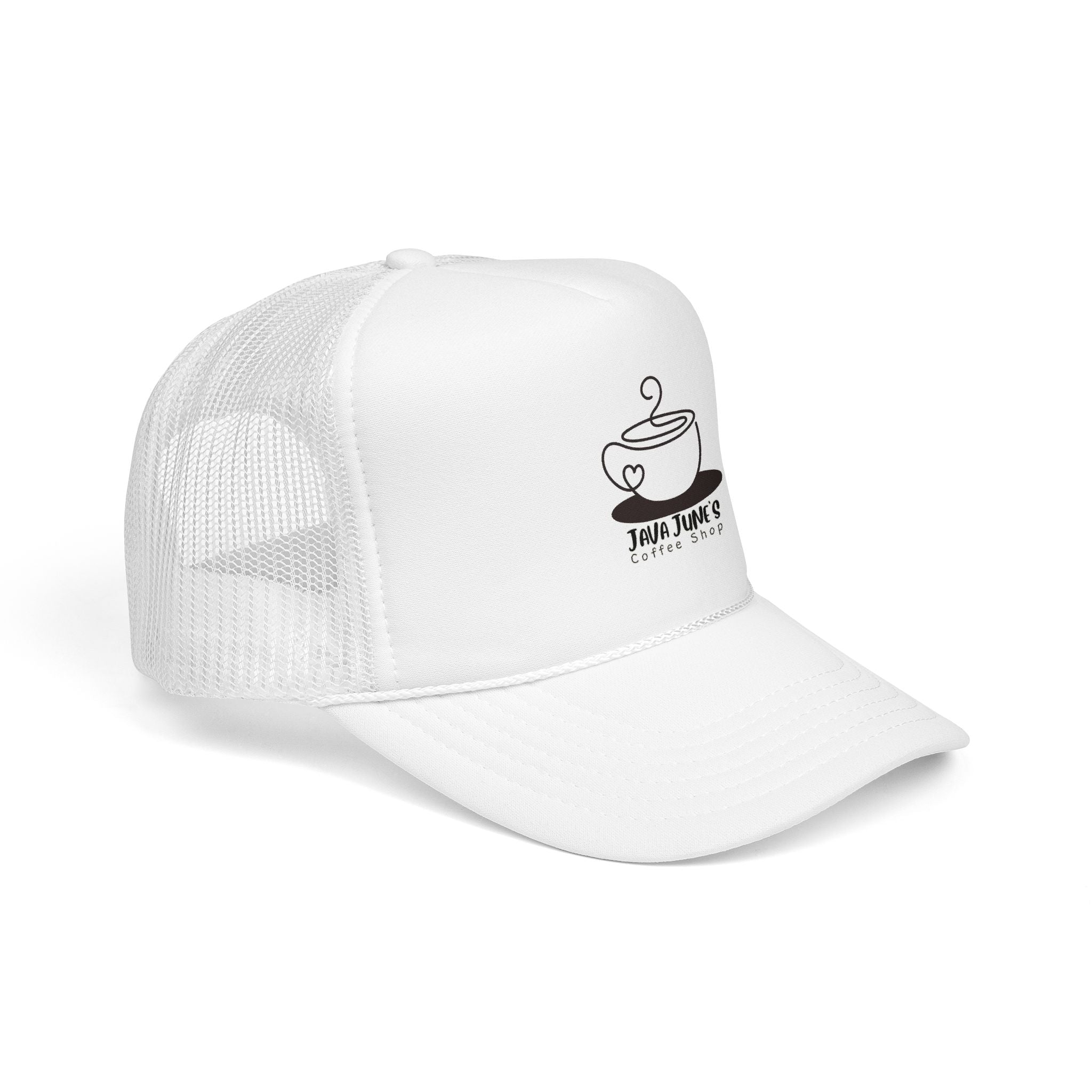 Coffee Shop Trucker Hat – Java June’s Logo Foam Cap