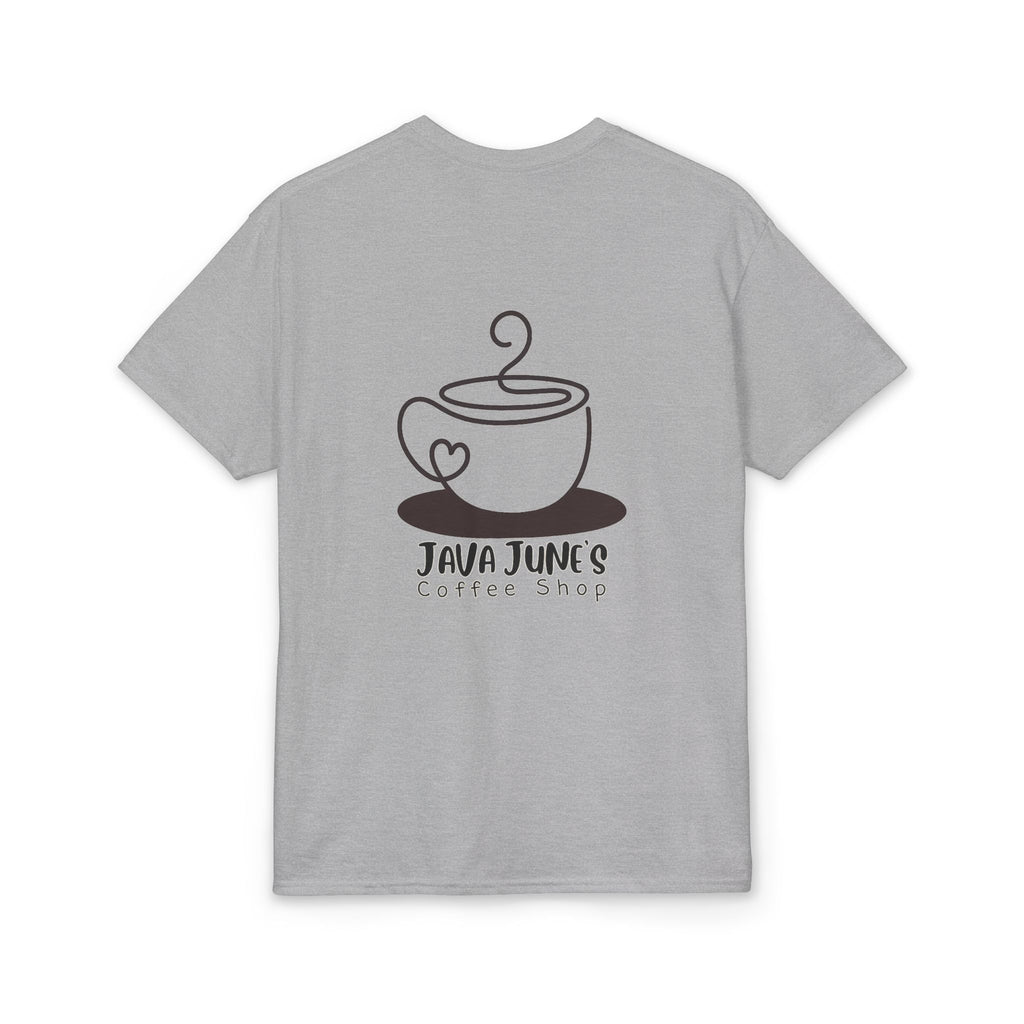 PREMIUM DRAFT Coffee Shop T-Shirt – "Java June's Coffee Shop" Logo Tee