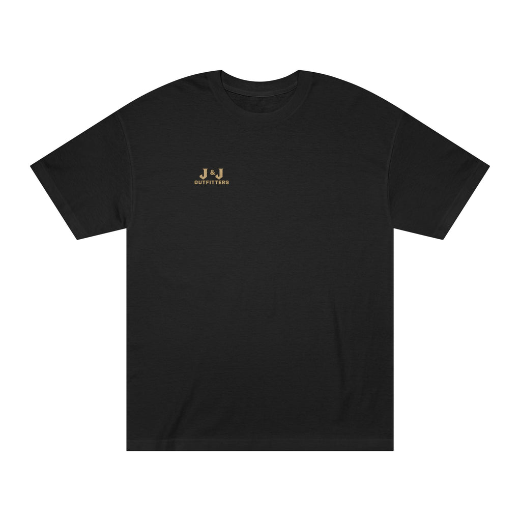 J&J Outfitters Rifle Logo Tee — Hunting Graphic T-Shirt